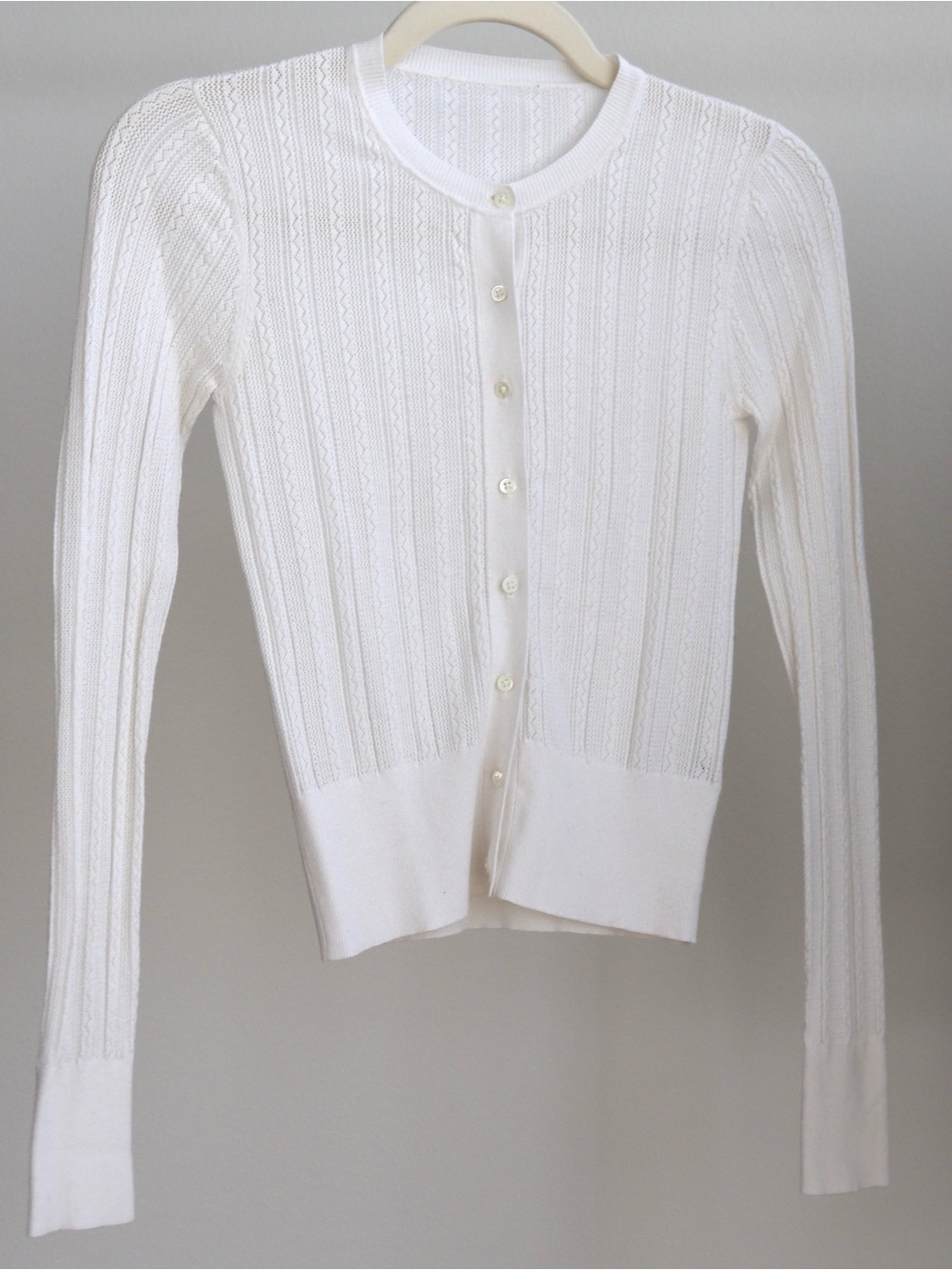 Delicate Lace Cardigan - Halogen - Prosecco - Women’s XS